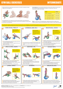 Gym Ball Chart Intermediate