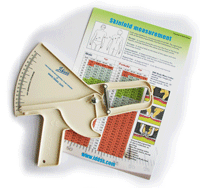 Plastic skinfold callipers